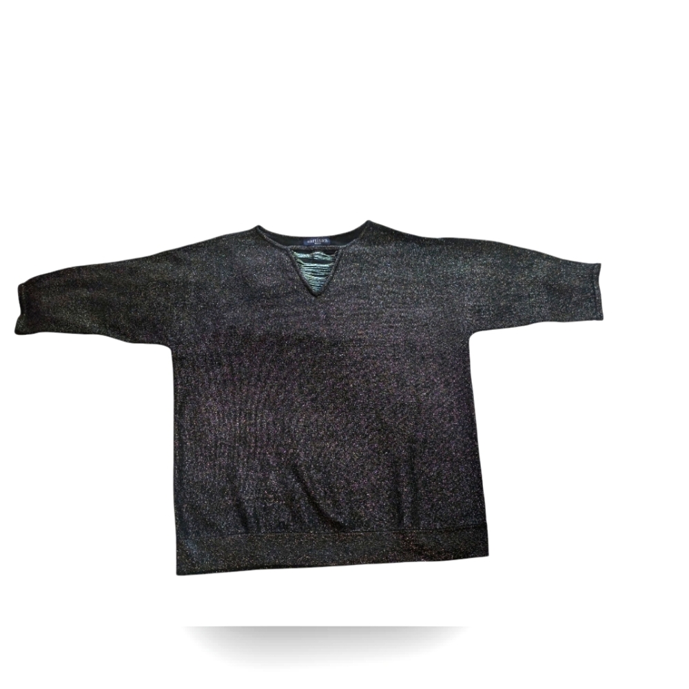 NWT By Artisan Beaded Tinsel Dolman Top